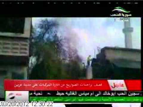 تقرير تلفزيوني يعرض مشاهد من القصف والدمار في مدينة دمشق