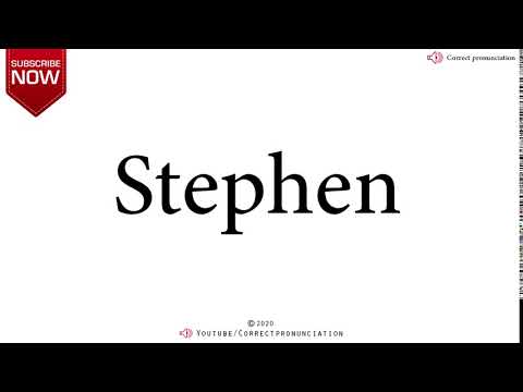 How to Say Stephen- Pronounce it right! #correctpronunciation