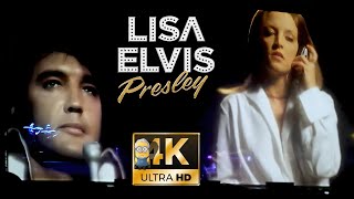 Elvis &amp; Lisa Marie Presley AI 4K Restored - 🙏🌹 Don't Cry Daddy 🌹🙏