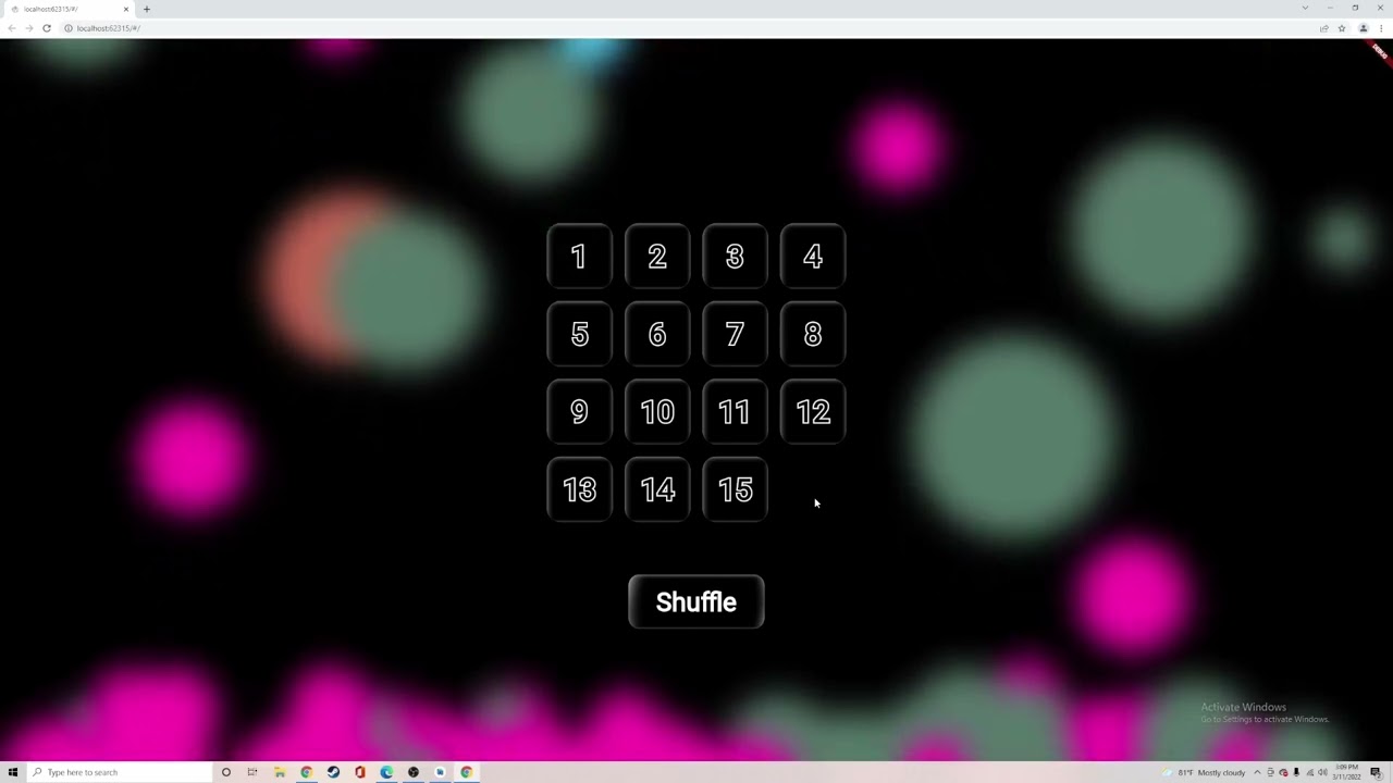Flutter Puzzle Showcase