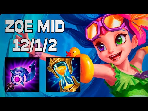 Zoe MID vs Veigar / LOL EUW Challenger Patch 12.8