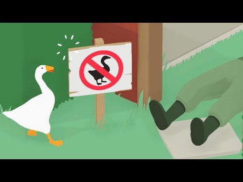 ОСТОРОЖНО, ГУСЬ ВРЕДИТЕЛЬ! Весёлая игра Симулятор УГАРНОГО ГУСЯ / Untitled Goose Game