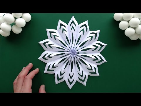 Basteln für Weihnachten: Sterne basteln mit Papier ⭐ Einfache Schneeflocken ❄ Weihnachtssterne