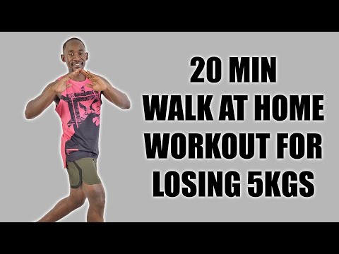 20 Minute Easy Walk at Home Exercise for Weight Loss 200 Calories