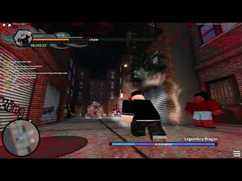 Roblox Right 2 Fight "Defeating" Legendary dragon with ghost style solo (Legend) (V.4.0)