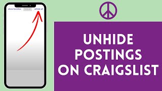 How to Unhide Post in Craigslist 2024 | Unhide Your Listings on Craigslist