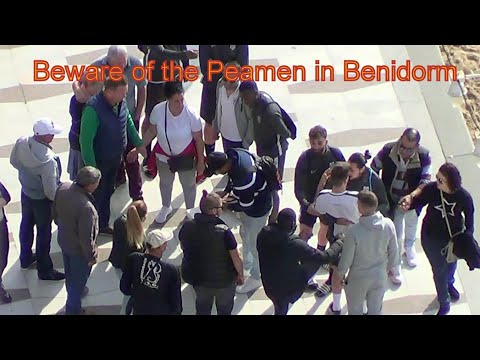 WARNING: PEAMEN, gamblers, scammers and conmen, and women in Benidorm New Town, Levante Beach