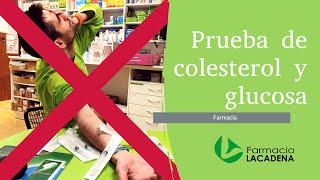 Análisis en la farmacia farmacia de colesterol y glucosa
