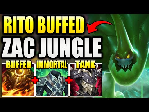 HOW TO PLAY ZAC JUNGLE AFTER RIOT BUFFED HIM AND HIS CORE ITEM THIS PATCH!