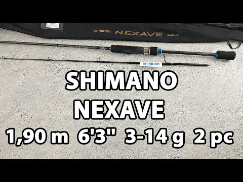Спінінг Shimano Nexave eva 1,90m 6'3'' 3-14g 2pc