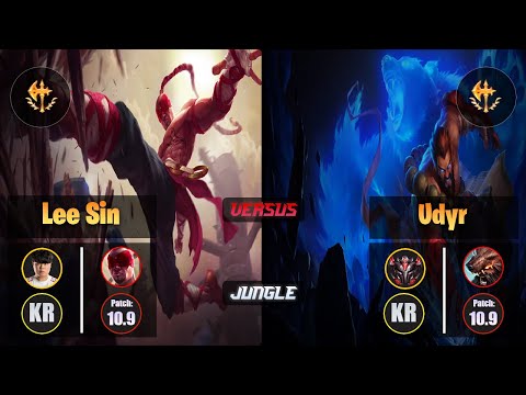 Clid LEE SIN (Jungle) [Conqueror] VS UDYR - Grandmaster KR Patch 10.9