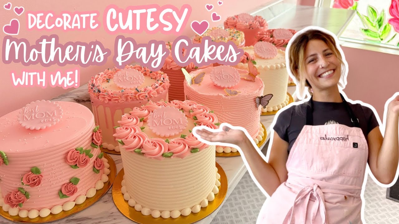 Satisfying Cake Decorating ASMR | Mother’s Day Edition! | [No Talking] [No Music]