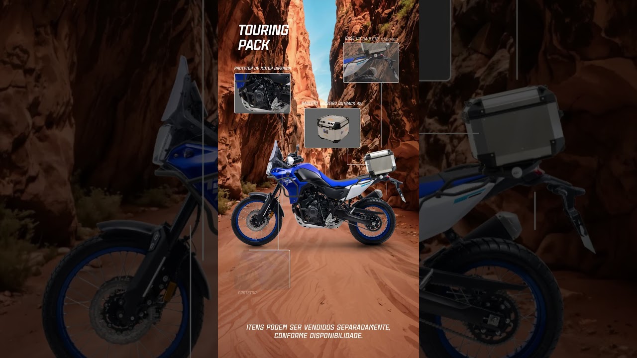 Com os novos acessórios oficiais da Ténéré 700, você fica ainda mais ligado no off! 🏍️🔥