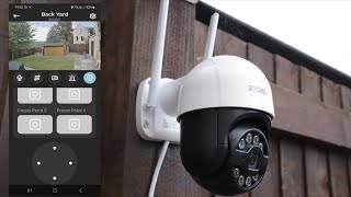 ZOSI C289 WiFi Pan/Tilt Outdoor Security Camera Unboxing, Setup & Review