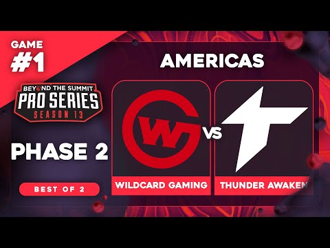 Wildcard Gaming vs Thunder Awaken Game 1 - BTS Pro Series 13 AM: Phase 2 w/ rkryptic & neph