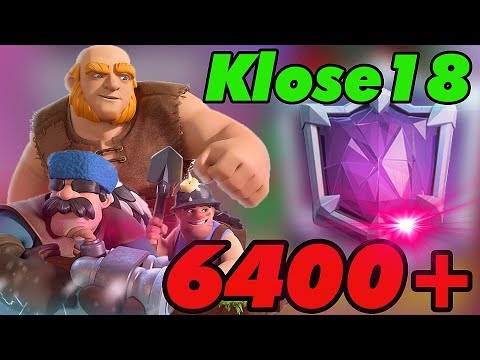 Klose18 6463  Ladder Push | Miner Hunter Giant Deck Is Unstoppable