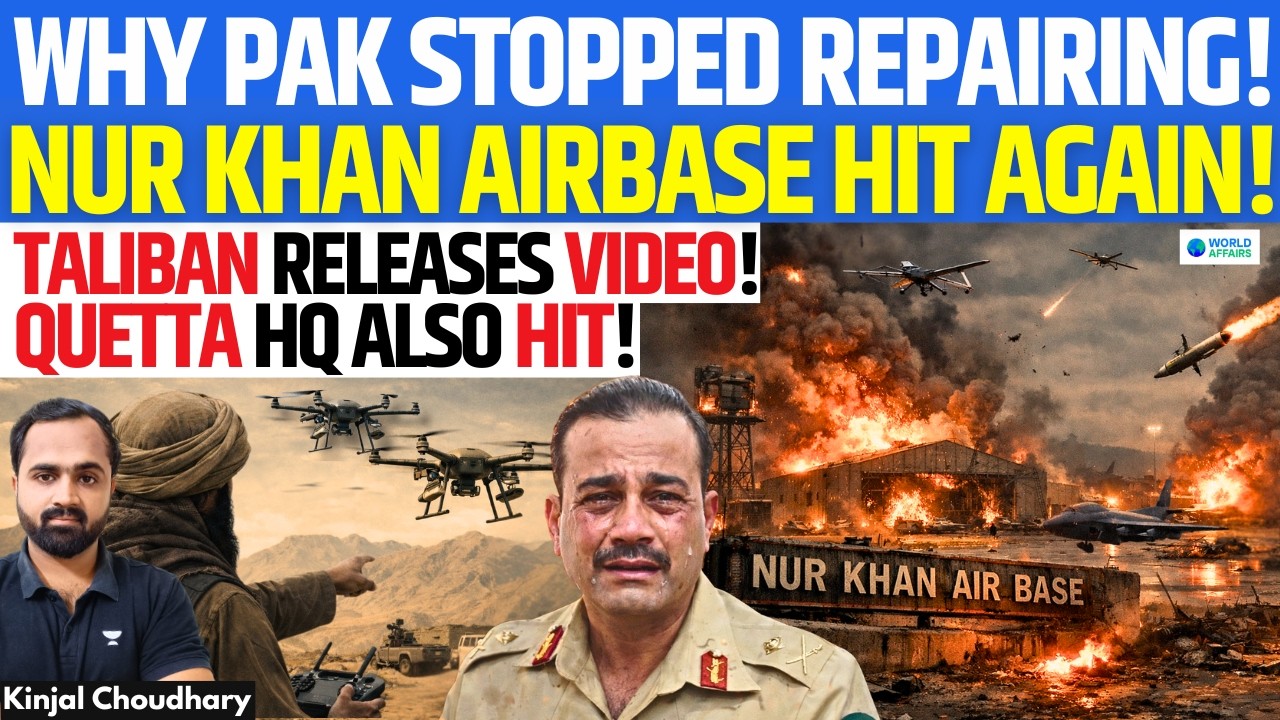 Taliban Airstrikes Pakistan- Nur Khan Airbase Hit Again- Video Confirms! Quetta HQ Also Hit | Kinjal