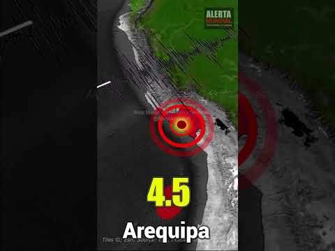 Un temblor de magnitud 4.5 fue registrado el 22 de julio en Arequipa, Perú.