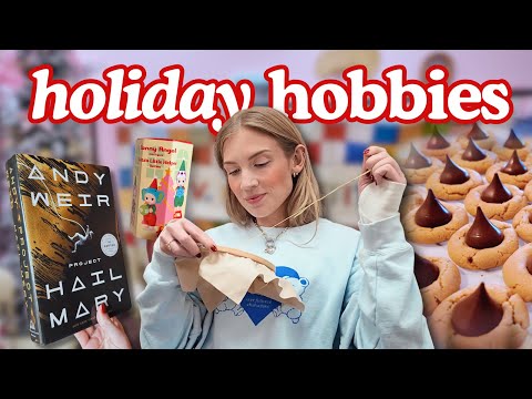 cozy holiday hobbies i’m doing instead of scrolling 🧸🎁