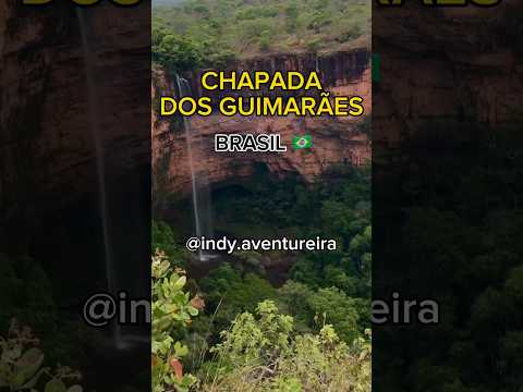CHAPADA DOS GUIMARÃES MS CACHOEIRA VÉU DE NOIVA 🇧🇷 #chapadadosguimarães #visitbrazil #travel #trip