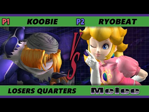 S@X 402 Online Losers Quarters - Koobie (Sheik) Vs. Ryobeat (Peach) Smash Melee - SSBM