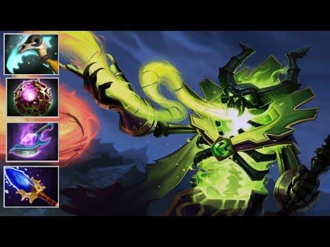 Pugna Mid Aghanim's Scepter Build  | Dota 2 New Meta Highlights