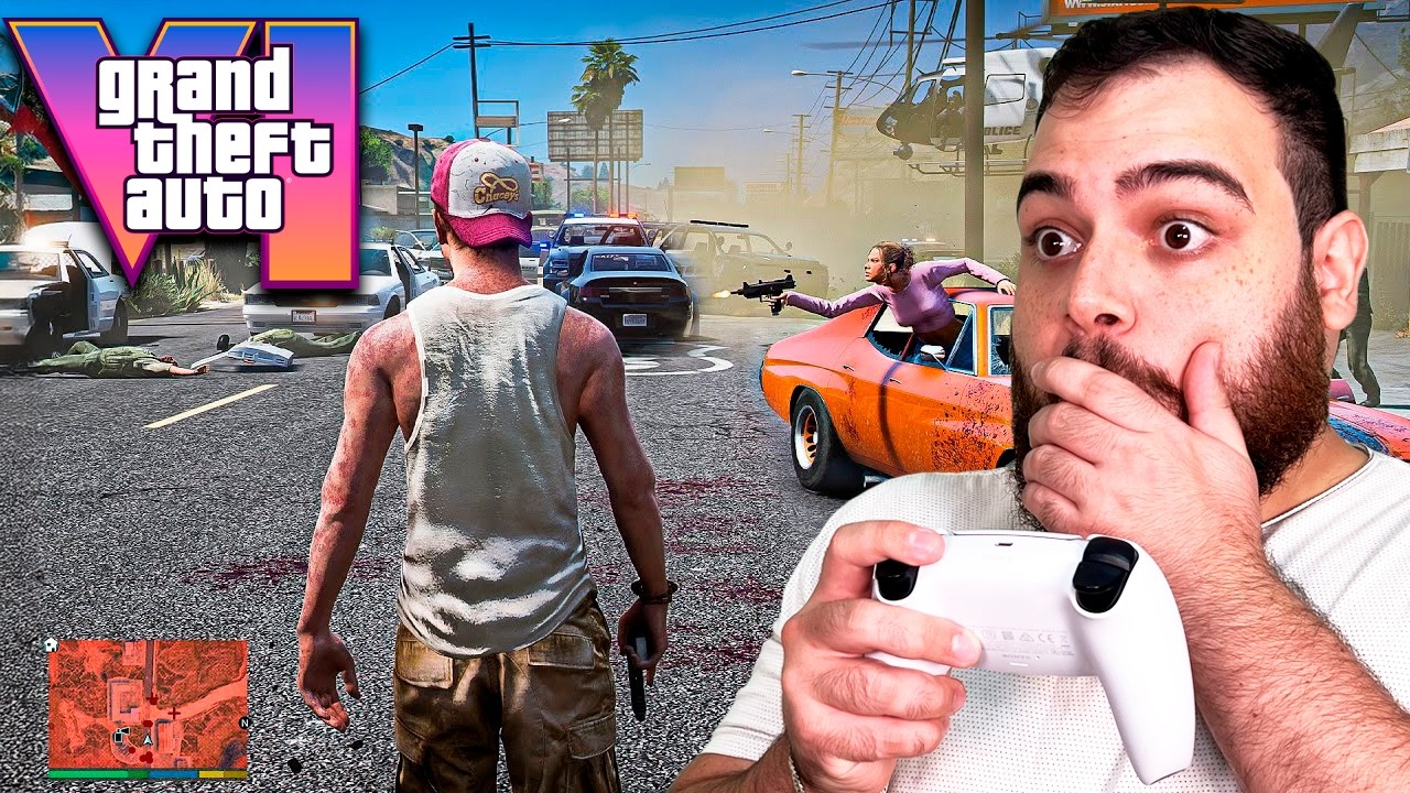 GTA 6 - Gameplay explorando o MUNDO ABERTO! (1º DE ABRIL)