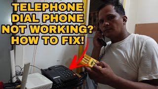 TELEPHONE DIAL PHONE NOT WORKING! HOW TO FIX? | PLDT TELEPHONE | Ruel P.