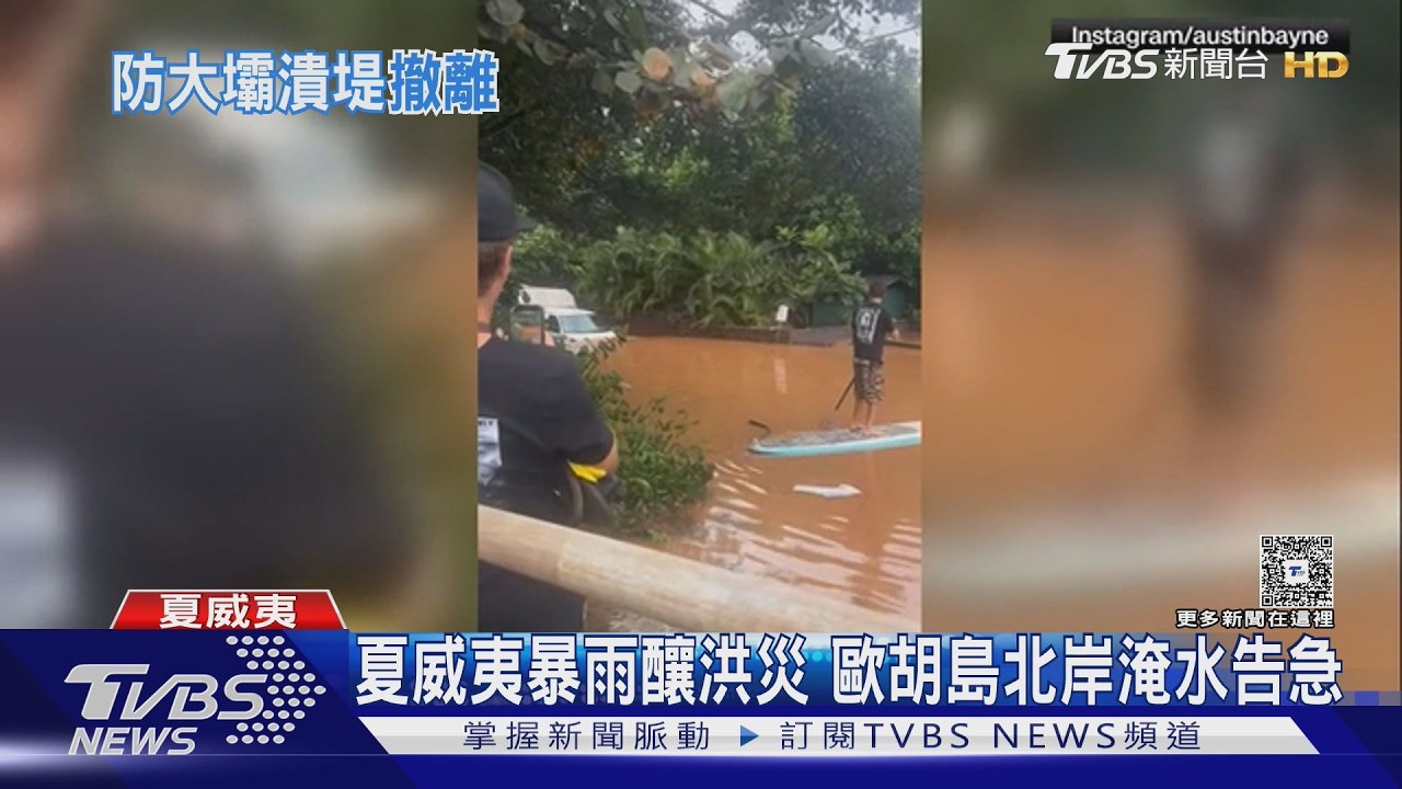 夏威夷暴雨釀20年最慘洪災！120年大壩瀕潰堤　5500人急撤