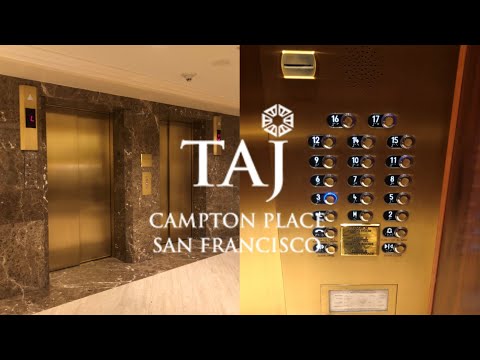 Rare Buttons! United States Traction Elevators - Taj Campton Place - San Francisco, CA