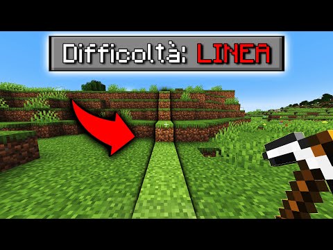 Minecraft, but YOU CAN ONLY WALK IN A STRAIGHT LINE...