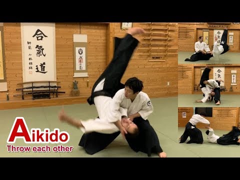 Dynamic and sharp Aikido - Shirakawa Ryuji shihan (Throw each other)