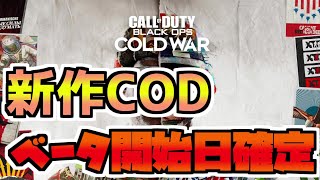 新作CODのオープンベータ開始日確定！最速でやろうぜ！！！【Call of Duty: Black Ops Cold War】【PS4】【CoD:BOCW】ベータ日程