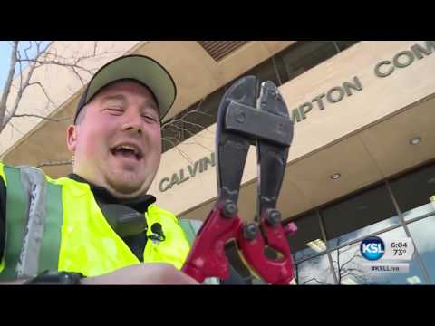 A tense and creative rescue occurs as a woman threats to jump off a bridge
