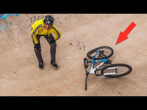 MY GIRLFRIEND'S BIKE DESTROYED! CHEAP MTB CHALLENGE