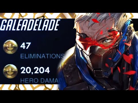 Unstoppable Carry Soldier 76 - Gale! 47 ELIMS! [ OVERWATCH SEASON 24 TOP 500 ]