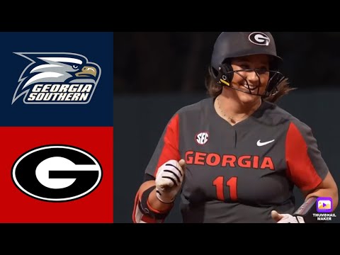 Georgia Highlights vs Georgia Southern | 2023 College Softball Highlights | 4/12/23