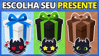 🐉🔥 COMO TREINAR SEU DRAGÃO | ESCOLHA SEU PRESENTE | #quiz #buuquiz #jogodasescolhas