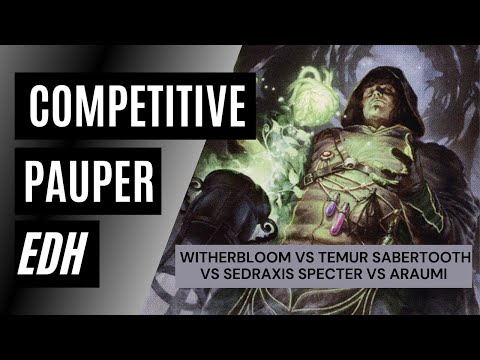 cPDH Gameplay - WitherCHAD  vs. Temur Sabertooth vs. Sedraxis Specter vs. Araumi Rats