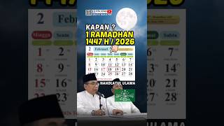 Download lagu 🔴 KAPAN 1 RAMADHAN 2026? Jadwal Resmi NU Nahdlatul Ulama mp3
