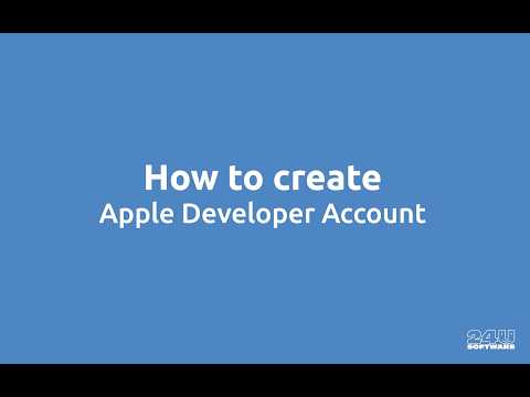 How to create Apple Developer Account