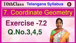 Download Lagu 10th Class, Coordinate Geometry, Exercise 7.2, Q.No.3, 4, 5 Thumbnail