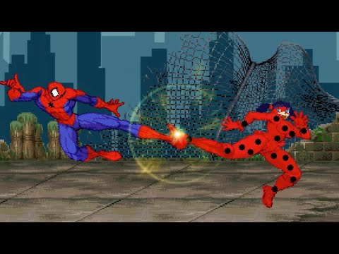 Spider-Man VS  Ladybug: Sprite Animation