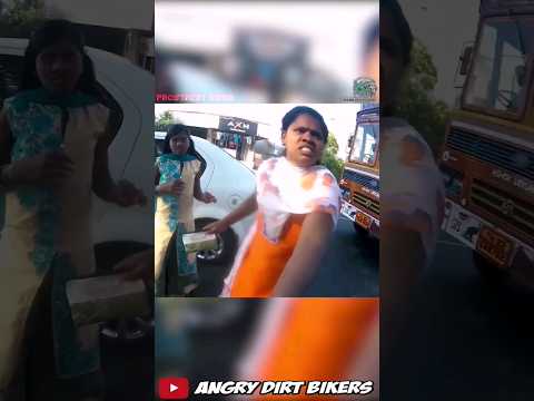 Who was wrong? Woman VS Biker #roadrage #motorcycle