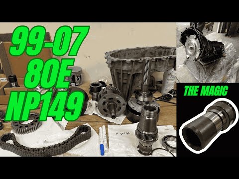 How to put a half-ton transfer case behind a 4L80E - 32 spline input coupler in a NP149/246