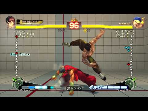 SSF4 AE: densawa (FeiLong) vs Kazunoko (Yun) - Ranked Match (720p HD)