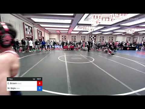 71 Lbs Rr Rnd 4 - Corey Brown, HeadHunters Wrestling Club Vs Mason Sigle, Downingtown Thunder Wres