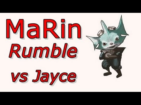 LOL Pro - SKT T1 MaRin - Rumble vs Jayce - Korea SoloQ (Full game)