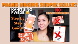 HOW to be a shopee SELLER : Step Step Tutorial