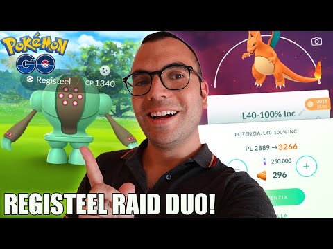 MAXO CHARIZARD AL 50 E SCONFIGGIAMO REGISTEEL IN DUO! - Pokémon GO